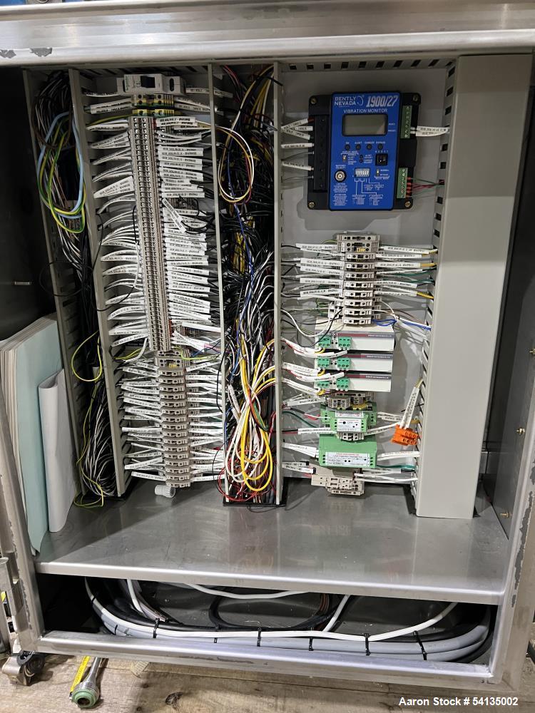 Used Artisan Industries Horizontal Thin Film Evaporator | 316 Stainless Steel | 5 HP Main Drive | 60 PSIG @ 570°F | NB# 2625 | Built 2007 | Mounted on Frame with Controls