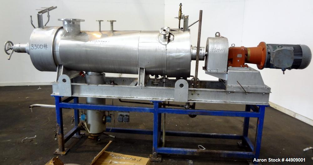 Used Buss SMS Canzler Horizontal Conical Thin Film Evaporator, Model SAKO KH-01