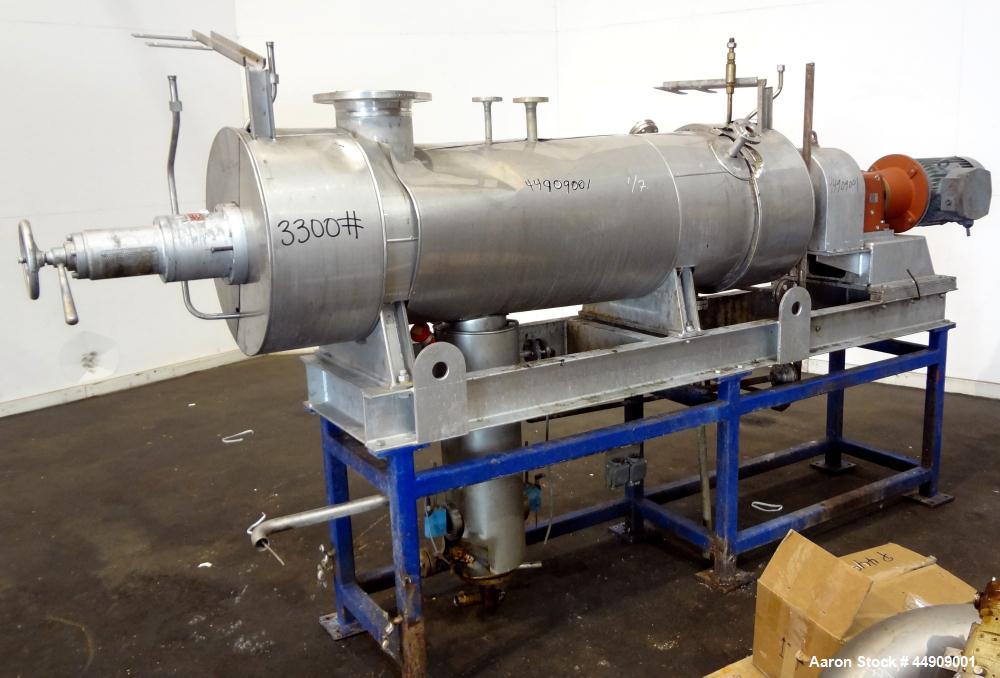 Used Buss SMS Canzler Horizontal Conical Thin Film Evaporator, Model SAKO KH-01