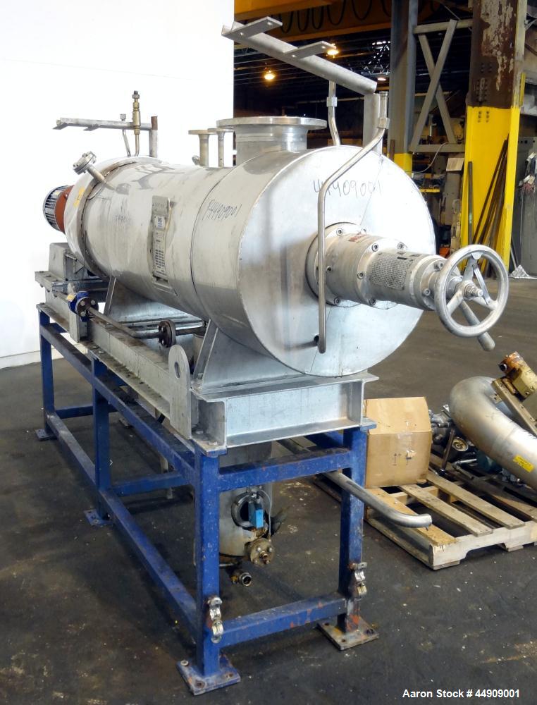 Used Buss SMS Canzler Horizontal Conical Thin Film Evaporator, Model SAKO KH-01