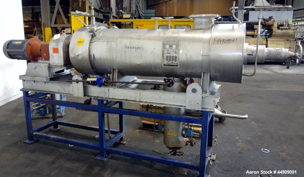 Used Buss SMS Canzler Horizontal Conical Thin Film Evaporator, Model SAKO KH-01