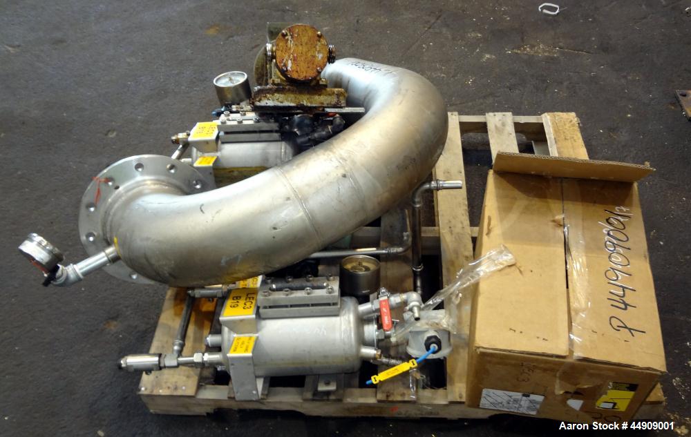 Used Buss SMS Canzler Horizontal Conical Thin Film Evaporator, Model SAKO KH-01