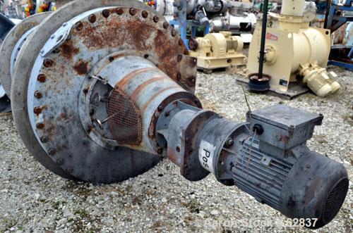Used GEA Canzler Evaporator, Model 850/12 KOK, 316 Stainless Steel. Approximate 129 square feet (12 square meter) surface area. Approximate 33-1/2" (850mm) diameter x 198"(5029mm) straight side. (3) ...