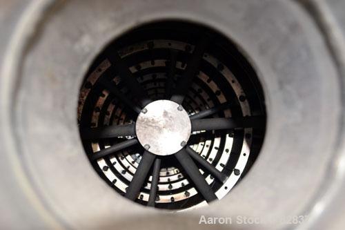 Used GEA Canzler Evaporator, Model 850/12 KOK, 316 Stainless Steel. Approximate 129 square feet (12 square meter) surface area. Approximate 33-1/2" (850mm) diameter x 198"(5029mm) straight side. (3) ...