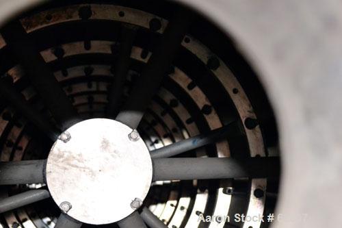 Used GEA Canzler Evaporator, Model 850/12 KOK, 316 Stainless Steel. Approximate 129 square feet (12 square meter) surface area. Approximate 33-1/2" (850mm) diameter x 198"(5029mm) straight side. (3) ...