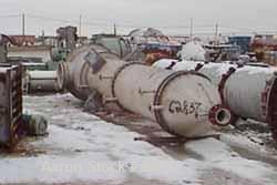 Used GEA Canzler Evaporator, Model 850/12 KOK, 316 Stainless Steel. Approximate 129 square feet (12 square meter) surface area. Approximate 33-1/2" (850mm) diameter x 198"(5029mm) straight side. (3) ...