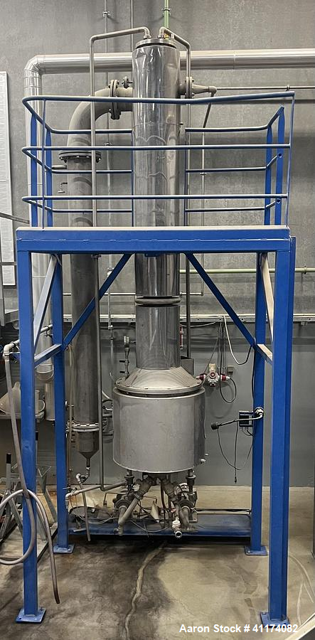 Used BRODR. HETLAND HIFS 6 Pilot Falling Film Vacuum Evaporator – 316L Stainless Steel Protein Processing System