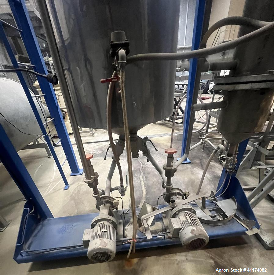 Used BRODR. HETLAND HIFS 6 Pilot Falling Film Vacuum Evaporator – 316L Stainless Steel Protein Processing System