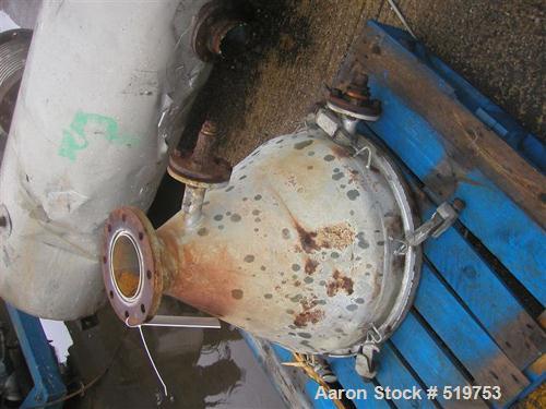 USED: Luwa evaporator, type L600-3000HTL. 5.3 sq meter (57.24 sq ft)effective working area. Material of construction is 316L stainlesssteel. Jacketed and rated for vacuum. Max rotor speed 397 rpm by ...