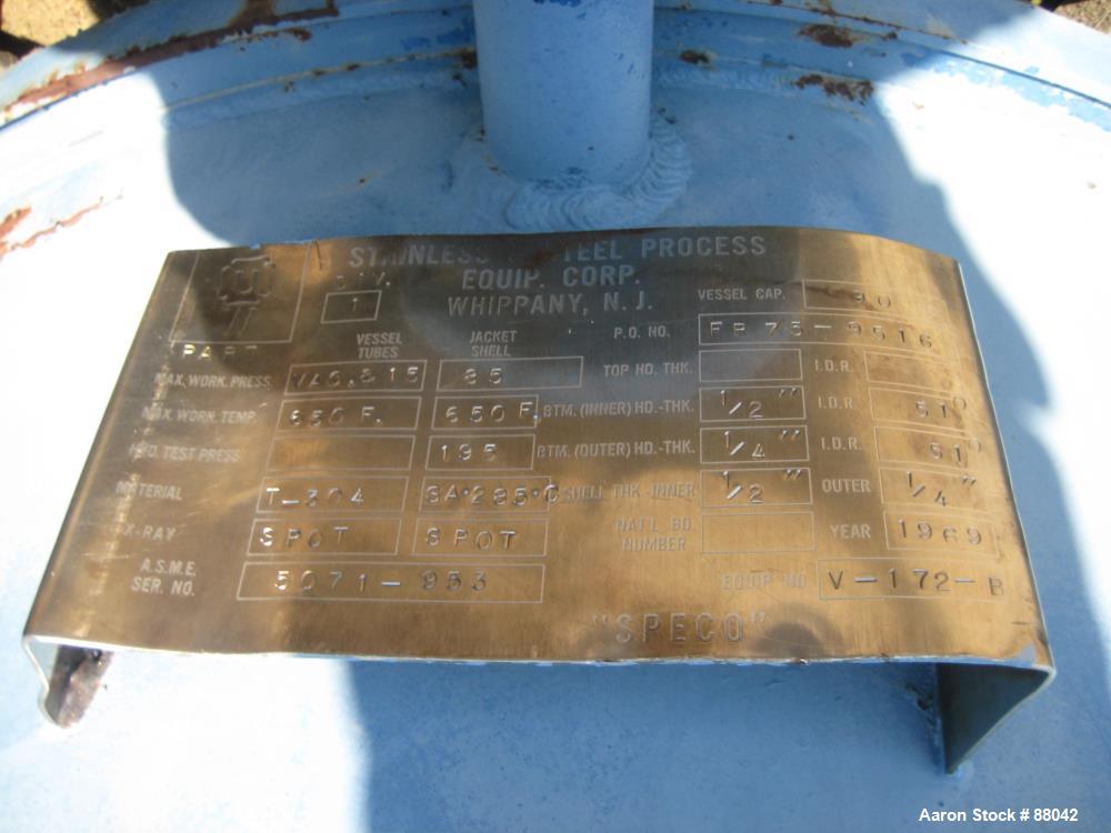Used Luwa Wipe Film Evaporator, Model L850/6300/HT