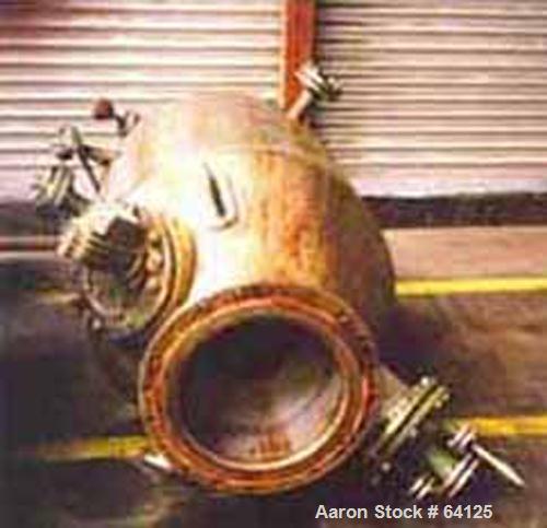 USED: Luwa evaporator, type LB-0350-K78. 316 stainless steel (VA1.457) construction. 16.9" diameter x 110" straight side (320mm dia x 2821mm st side). 35.8 square feet (3.5m2). 171 rpm by an 8 hp/5.3...