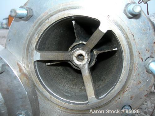 Used Luwa Thin Film Evaporator, Model LN-0012, 1.4 Square Feet, 316 Stainless Steel, Vertical. 3" diameter x 21" long jacketed thermal section, 4 Star N rotor with fixed blades, 3" vapor outlet, coni...