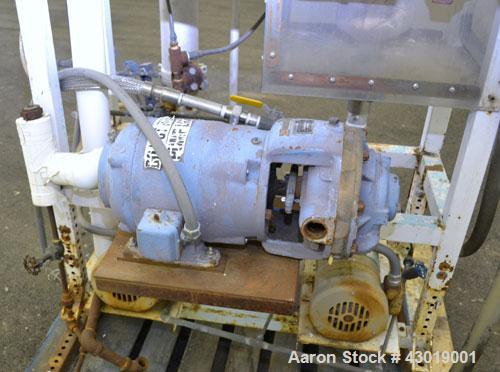 Used Luwa Thin Film Evaporator, Model NL-082/500/14, 316 Stainless Steel. Approximately 1.4 square feet surface area, 3" diameter x 21" long jacketed thermal section. Internal rated -1 bar (-14.50 ps...
