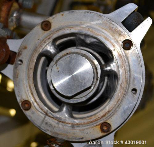 Used Luwa Thin Film Evaporator, Model NL-082/500/14, 316 Stainless Steel. Approximately 1.4 square feet surface area, 3" diameter x 21" long jacketed thermal section. Internal rated -1 bar (-14.50 ps...