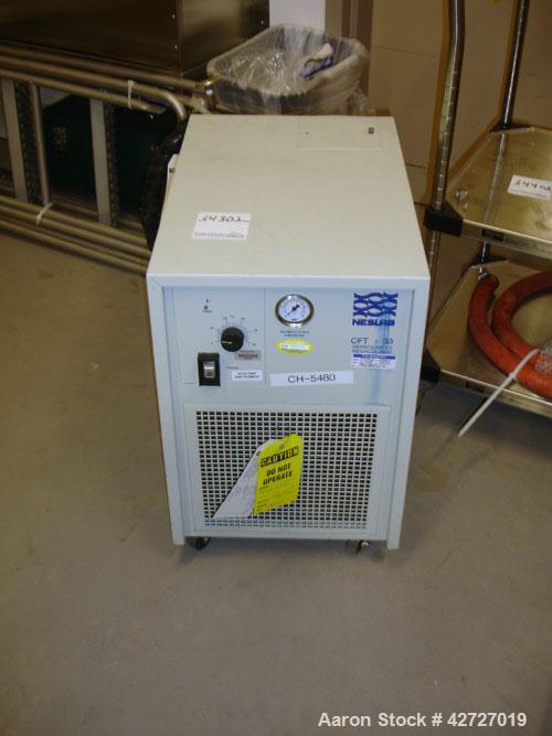 Used Pope Scientific Wiped Film Evaporator, .35 Square Feet. 2" Diameter, glass chamber, stainless steel rotor with Teflon wipers, electrically heated with heater band, glass coil condenser, receiver...