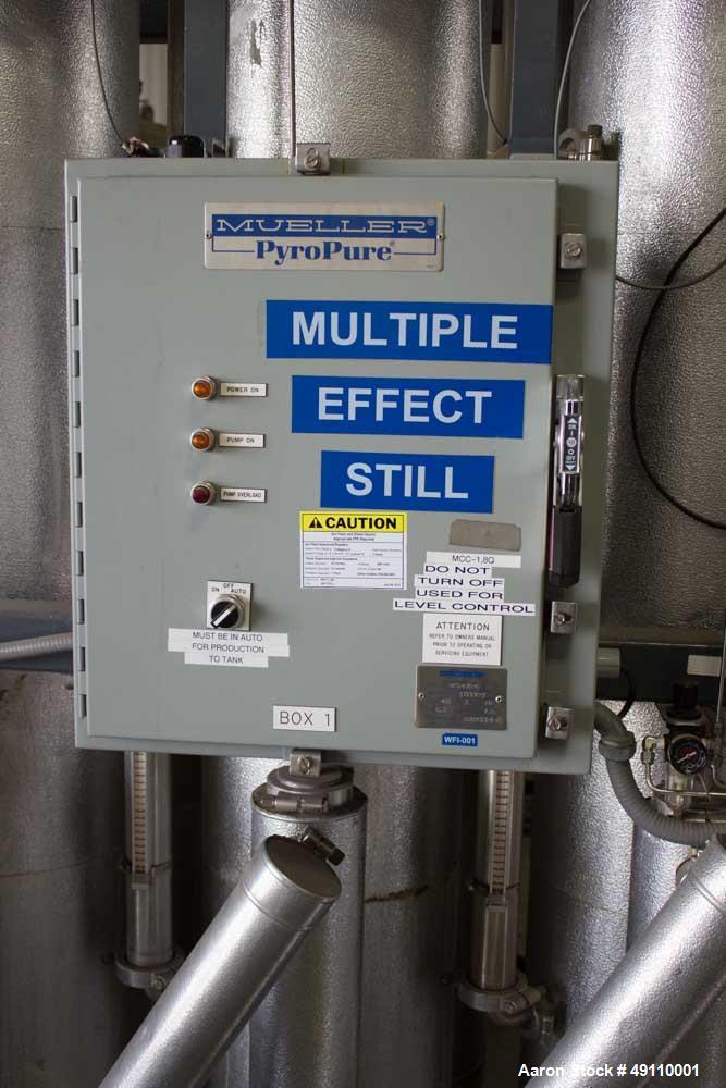 Used Paul Mueller Mulitple Effect Still ( Pryopure ) / MES. Model P630-6.