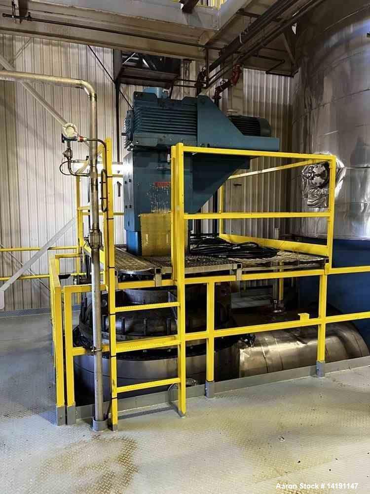 Used Pfaudler 231 Sq. Ft. 316L Stainless Steel Wiped Film Evaporator – Thin Film Evaporator