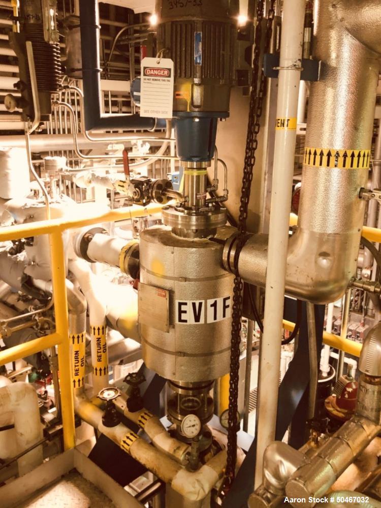 Used Pfaudler 1.2 Square Foot Wiped Film Evaporator System.