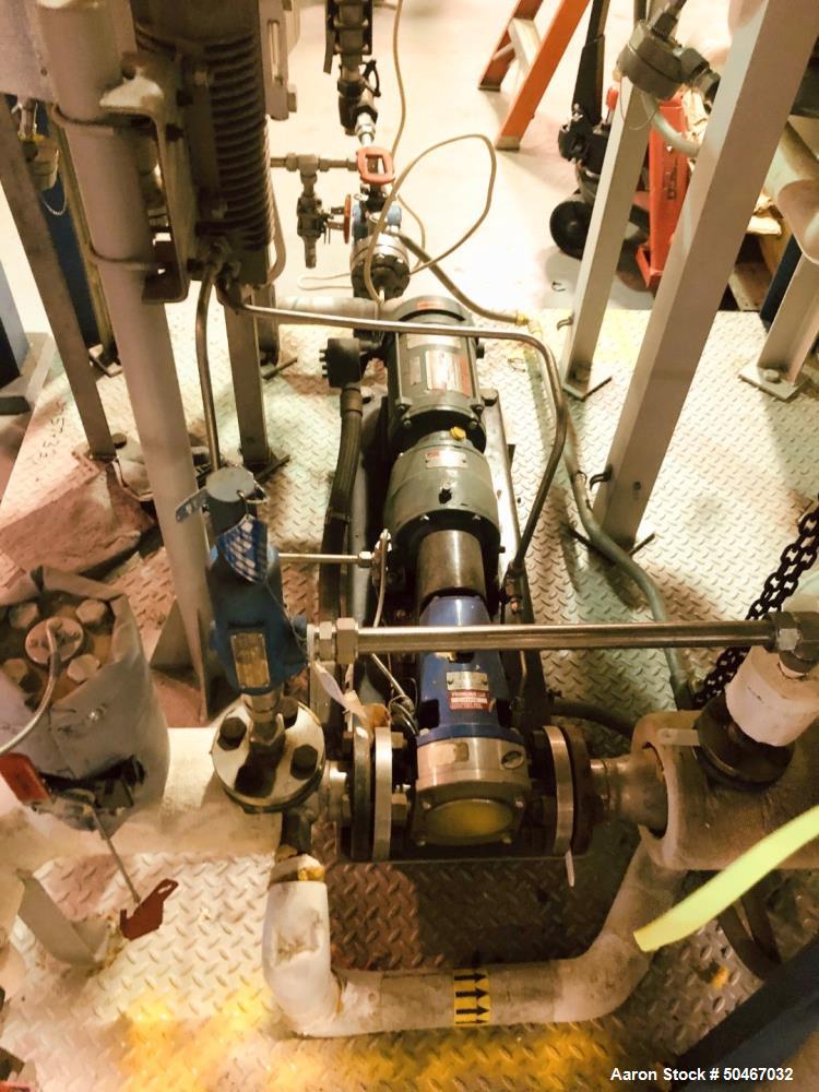 Used Pfaudler 1.2 Square Foot Wiped Film Evaporator System.