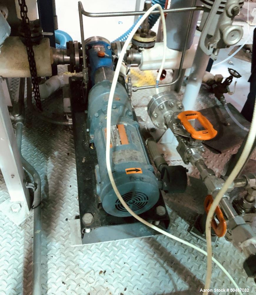 Used Pfaudler 1.2 Square Foot Wiped Film Evaporator System.