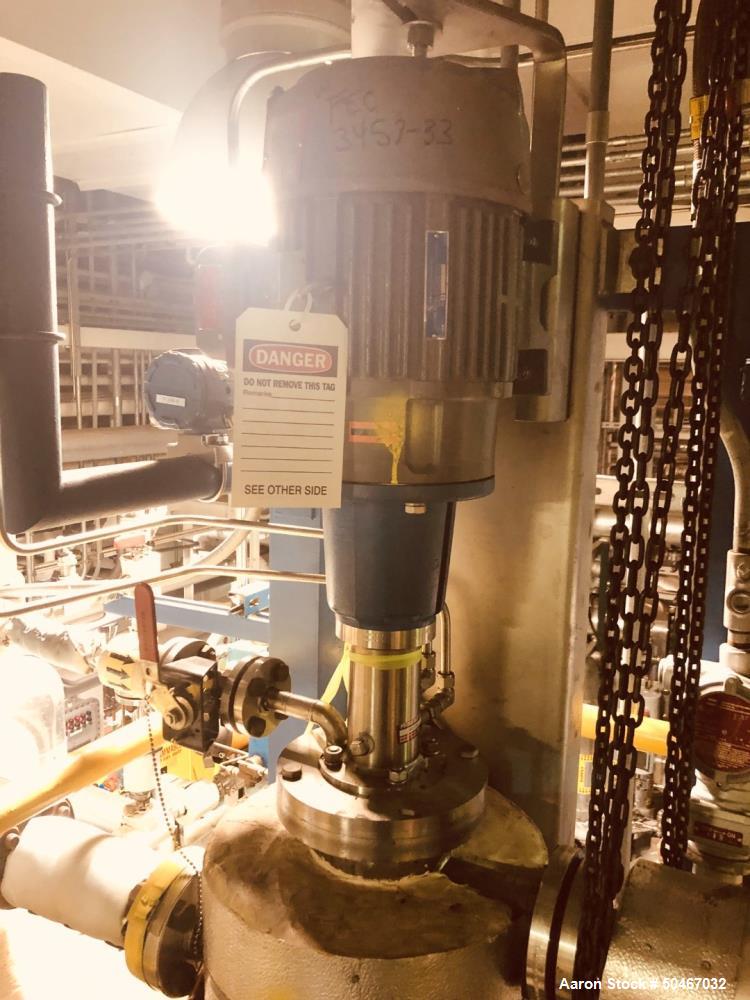 Used Pfaudler 1.2 Square Foot Wiped Film Evaporator System.