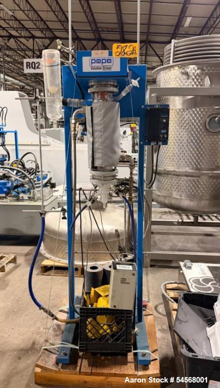 Used Pope Solution Driven Whip Film Evaporator