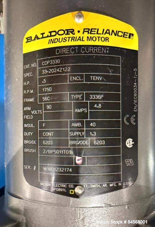 Used Pope Solution Driven Whip Film Evaporator