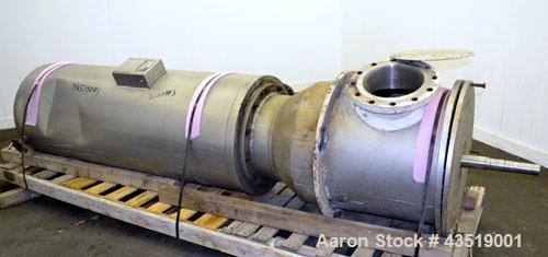 Used Votator Turba-Film Agitated Thin Film Evaporator, Model 18-072, 316L Stainless Steel.  26 Square feet heat transfer area. (1) 18” Diameter x 72” long vertical chamber with a 4 point rotor. Inter...