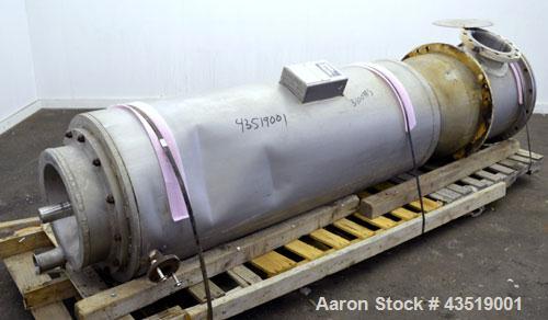 Used Votator Turba-Film Agitated Thin Film Evaporator, Model 18-072, 316L Stainless Steel.  26 Square feet heat transfer area. (1) 18” Diameter x 72” long vertical chamber with a 4 point rotor. Inter...