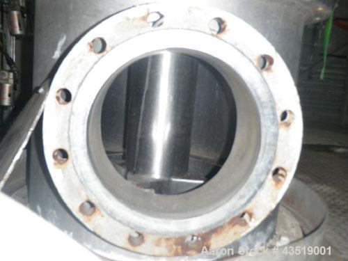 Used Votator Turba-Film Agitated Thin Film Evaporator, Model 18-072, 316L Stainless Steel.  26 Square feet heat transfer area. (1) 18” Diameter x 72” long vertical chamber with a 4 point rotor. Inter...