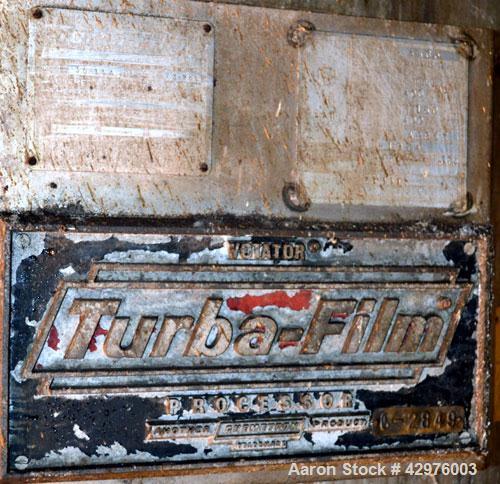 Used- Stainless Steel Votator Turba-Film Agitated Thin Film Evaporator, Model 30