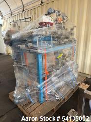 Used Artisan Horizontal Thin Film Evaporator,  316 Stainless steel. Max AWP 60 PSIG 570 deg F shell, Max Aewp 165 PSIG at 57...