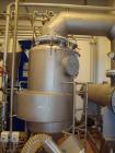 Used APV 2 Stage Evaporator, Capacity Approximately 4400 lbs/hr (2000 Kg/hr) finished product consisting of: (2) APV evaporators 29.25” diameter x 46.8” straight side (750 mm diameter x 1200 mm strai...