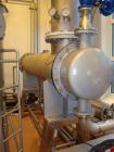 Used APV 2 Stage Evaporator, Capacity Approximately 4400 lbs/hr (2000 Kg/hr) finished product consisting of: (2) APV evaporators 29.25” diameter x 46.8” straight side (750 mm diameter x 1200 mm strai...