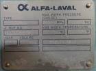 Used Alfa-Laval Centri-Therm Centrifugal Evaporator, Model CT-6