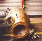 USED: Luwa evaporator, type LB-0350-K78. 316 stainless steel (VA1.457) construction. 16.9