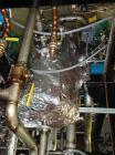 Used Pfaudler Wipe Film Evaporator. Approximately 25 square feet, 316 stainless steel, internal rated 25 psi/full vacuum @ 650 deg F, jacket rated 150 psi @ 650 deg F, 4 gpm, rated capacity 2 mm gall...