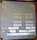 Used Votator Turba-Film Agitated Thin Film Evaporator, Model 18-072, 316L Stainless Steel.  26 Square feet heat transfer area. (1) 18” Diameter x 72” long vertical chamber with a 4 point rotor. Inter...