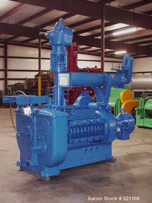 USED: Anderson Duo 33 expeller press. Unit equipped with feeder, short vertical barrels, horizontal barrels, 50 hp drive, 440/3/60. Previously used in a rendering application.