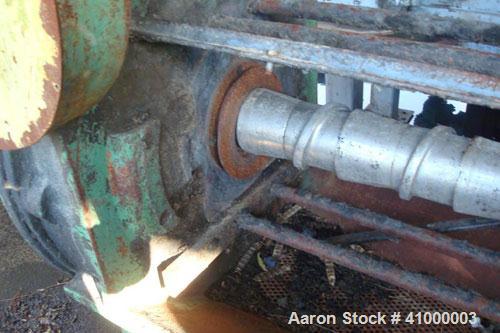 Used Anderson Expeller, 55" Duo. 1.5 to 2 tons of meal and oil per hour, capacity 9879. Manufactured circa 1960. Having a 6" diameter x 55" long tapered expeller press shaft powered by a 75 hp, 1775 ...