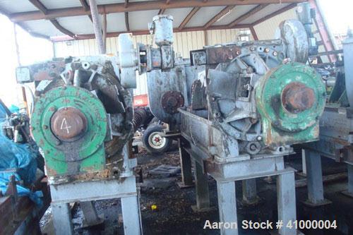 Used Anderson Expeller, 55" Duo. 1.5 to 2 tons of meal and oil per hour, capacity 8831. Manufactured circa 1960. Having a 6" diameter x 55" long tapered expeller press shaft powered by a 75 hp, 1775 ...
