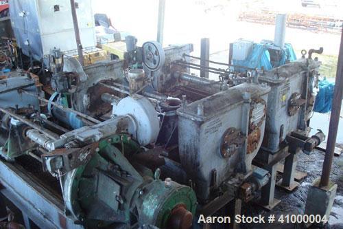 Used Anderson Expeller, 55" Duo. 1.5 to 2 tons of meal and oil per hour, capacity 8831. Manufactured circa 1960. Having a 6" diameter x 55" long tapered expeller press shaft powered by a 75 hp, 1775 ...