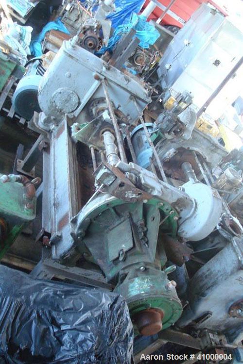Used Anderson Expeller, 55" Duo. 1.5 to 2 tons of meal and oil per hour, capacity 8831. Manufactured circa 1960. Having a 6" diameter x 55" long tapered expeller press shaft powered by a 75 hp, 1775 ...
