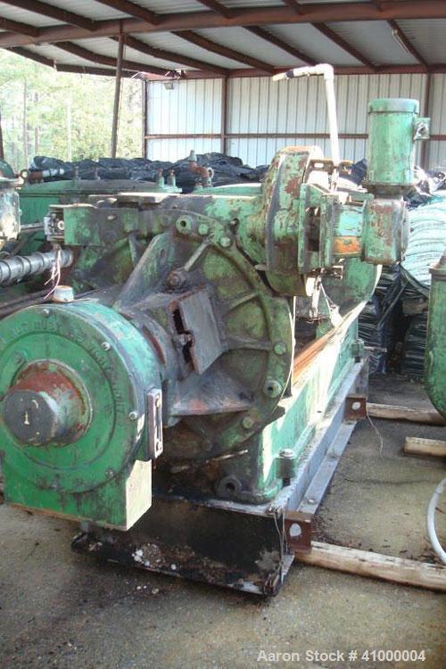 Used Anderson Expeller, 55" Duo. 1.5 to 2 tons of meal and oil per hour, capacity 8831. Manufactured circa 1960. Having a 6" diameter x 55" long tapered expeller press shaft powered by a 75 hp, 1775 ...
