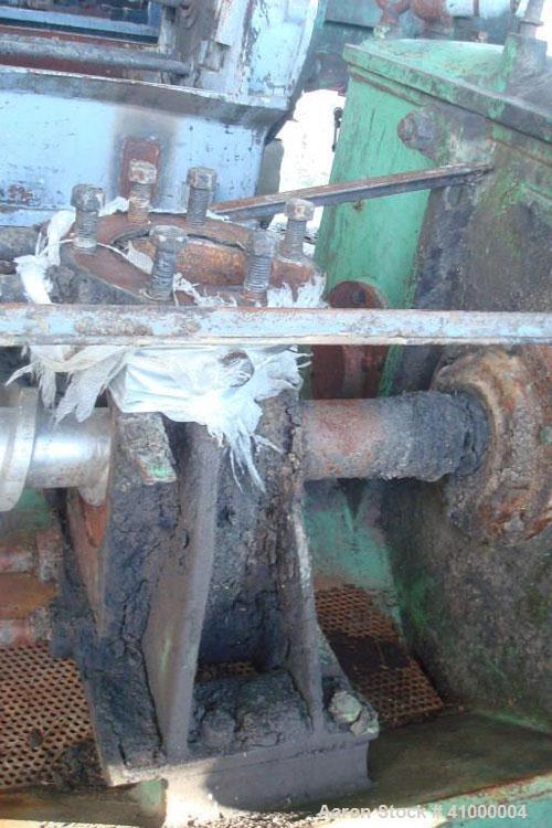 Used Anderson Expeller, 55" Duo. 1.5 to 2 tons of meal and oil per hour, capacity 8831. Manufactured circa 1960. Having a 6" diameter x 55" long tapered expeller press shaft powered by a 75 hp, 1775 ...