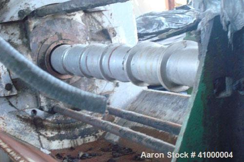 Used Anderson Expeller, 55" Duo. 1.5 to 2 tons of meal and oil per hour, capacity 8831. Manufactured circa 1960. Having a 6" diameter x 55" long tapered expeller press shaft powered by a 75 hp, 1775 ...