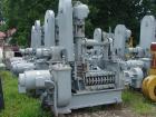 USED: Anderson Duo 33 expeller press. Unit equipped with feeder, short vertical barrels, horizontal barrels, 50 hp drive, 440/3/60. Previously used in a rendering application.
