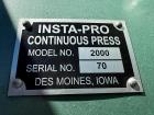 Used Insta-Pro Model 2000 Continuous Expeller Press – Oil Extraction
