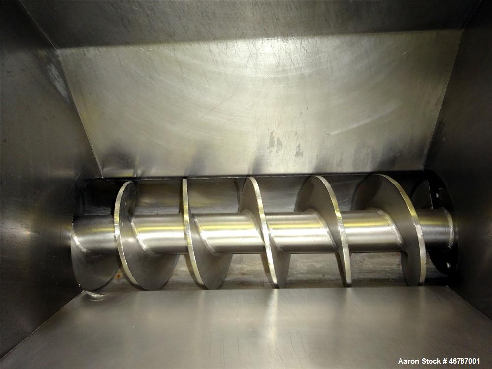 Used Food Grade "Auger-Style" Extruding Machine, 304 Stainless Steel.