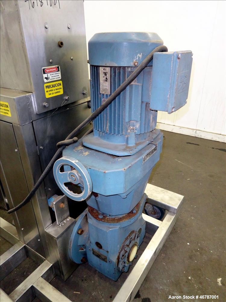 Used Food Grade "Auger-Style" Extruding Machine, 304 Stainless Steel.